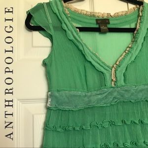 Anthropologie Fei Ruffle Blouse